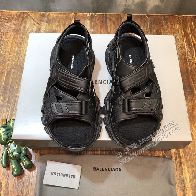 Balenciaga經典款男女鞋 巴黎世家頂級版本Track 4.0戶外概念復古老爹涼鞋 Balenciaga情侶款老爹鞋  hdbl1026